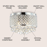 Evelyn Crystal Drops/Metal - JONATHAN Y