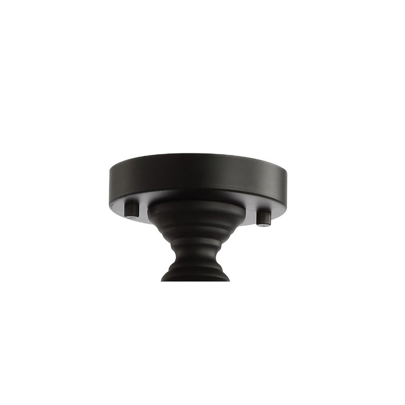 Elise 17" Crystal/Metal Drum Semi-Flush Mount - JONATHAN Y