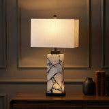 Elizabeth 27.5" Alabaster LED Table Lamp White/Black – AI-ON