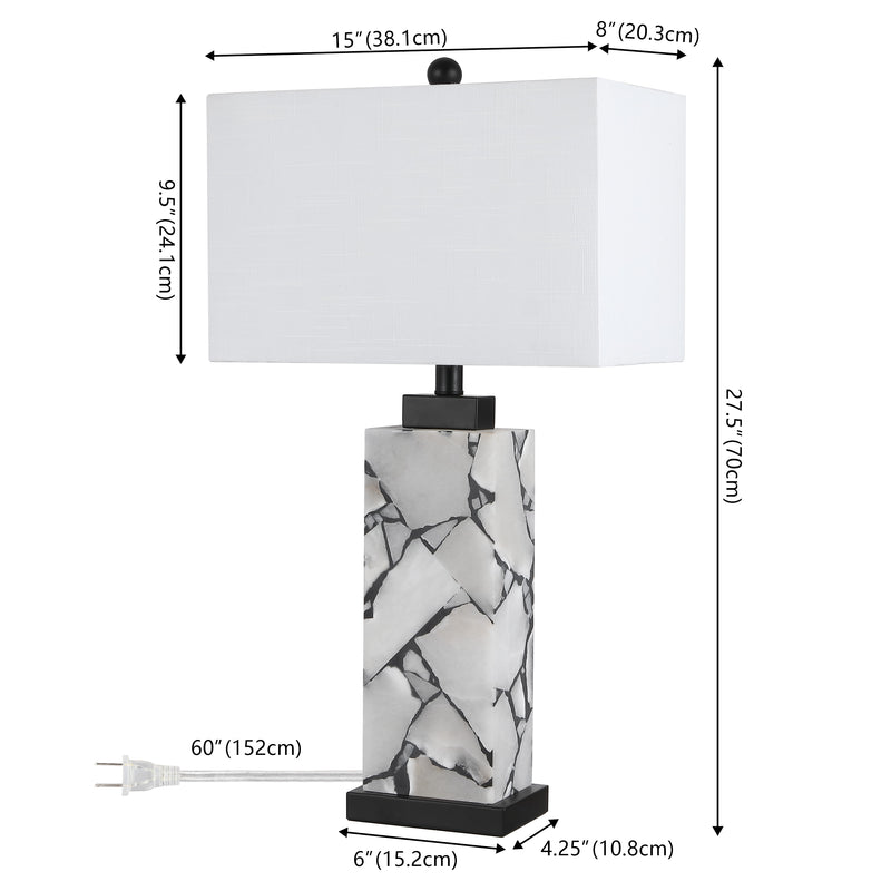 Elizabeth 27.5" Alabaster LED Table Lamp