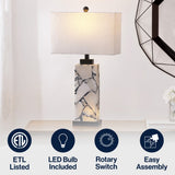 Elizabeth 27.5" Alabaster LED Table Lamp