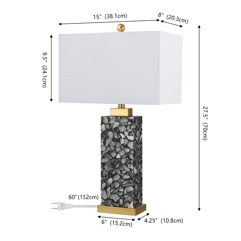 Elizabeth 27.5" Alabaster LED Table Lamp
