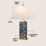 Elizabeth 27.5" Alabaster LED Table Lamp