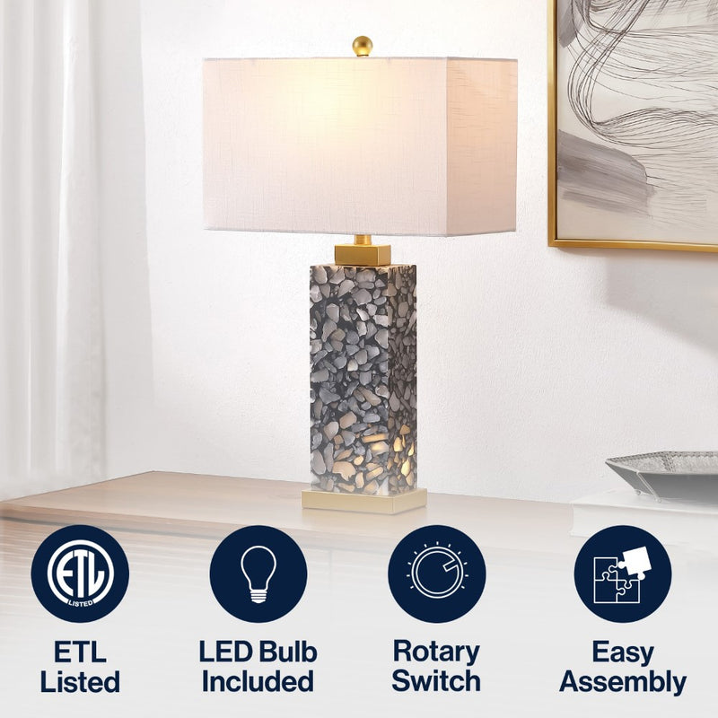 Elizabeth 27.5" Alabaster LED Table Lamp