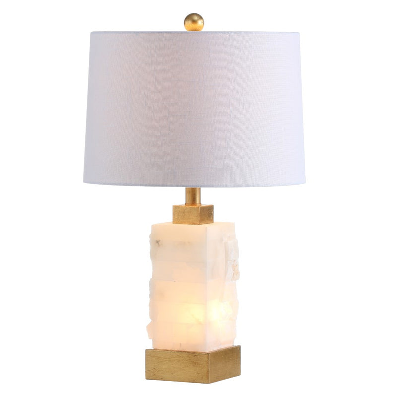 Eloise 23" Alabaster/Metal LED Table Lamp