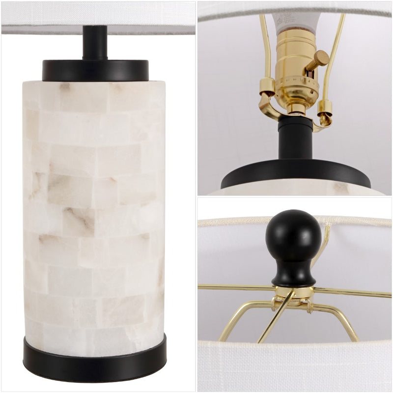 Eliza 25.5" Alabaster LED Table Lamp