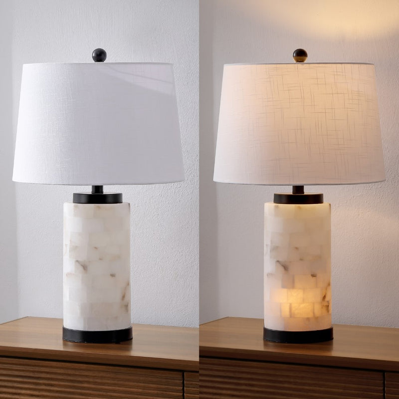 Eliza 25.5" Alabaster LED Table Lamp