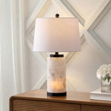 Eliza 25.5" Alabaster LED Table Lamp