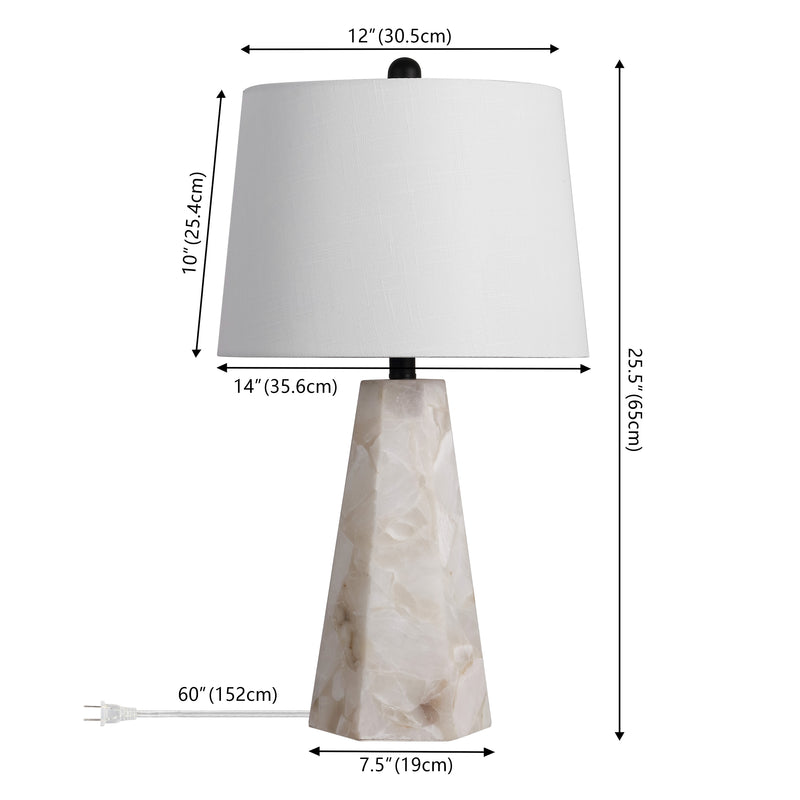 Xio 25.5" Alabaster LED Table Lamp