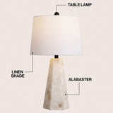 Xio 25.5" Alabaster LED Table Lamp