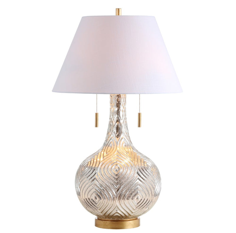 Highland 30.75" Gourd Glass LED Table Lamp - JONATHAN Y