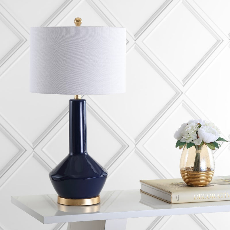 Copenhagen 29" Ceramic/Metal LED Table Lamp - JONATHAN Y