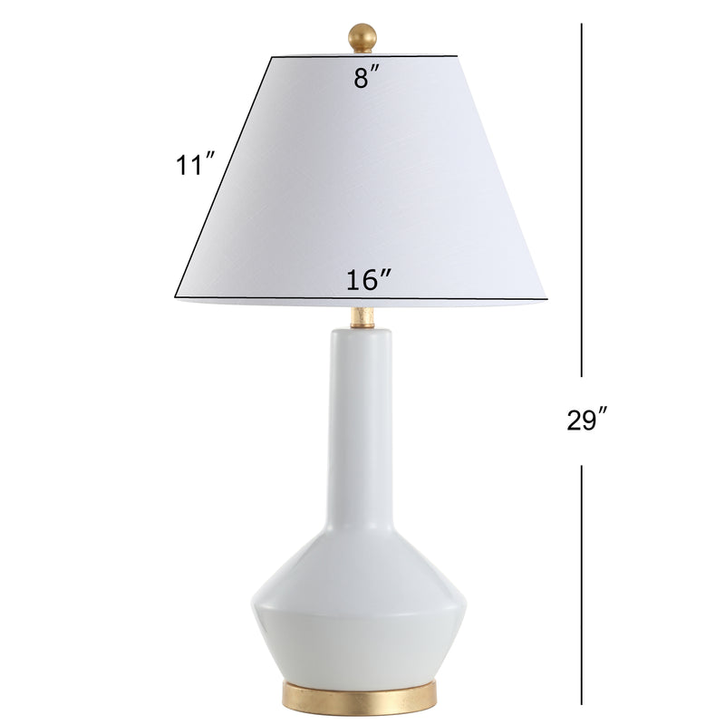 Copenhagen 29" Ceramic/Metal LED Table Lamp - JONATHAN Y