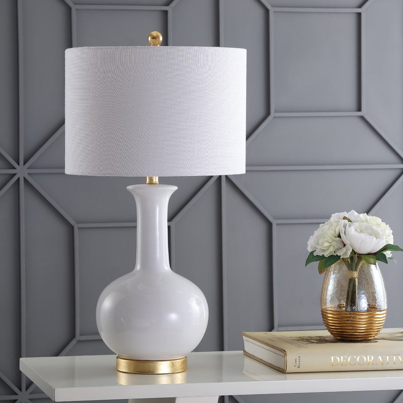 Brussels 27" Ceramic/Metal LED Table Lamp - JONATHAN Y