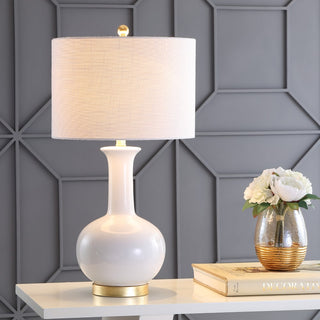Brussels 27" Ceramic/Metal LED Table Lamp - JONATHAN Y