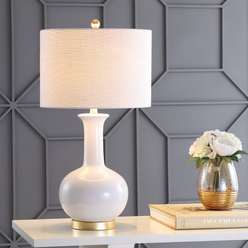 Brussels 27" Ceramic/Metal LED Table Lamp - JONATHAN Y