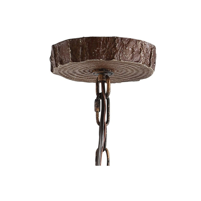 Eldora Rustic Resin Antler Chandelier with Adjustable LED Lighting