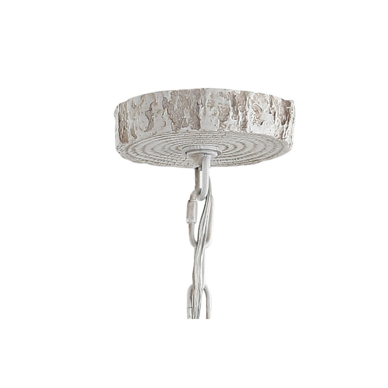 Eldora Rustic Farmhouse Adjustable Resin Antler LED Chandelier
