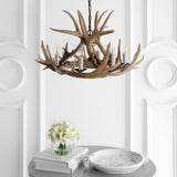 Rudolph Adjustable Resin Antler LED Chandelier - JONATHAN Y