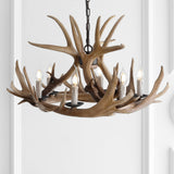 Rudolph Adjustable Resin Antler LED Chandelier - JONATHAN Y