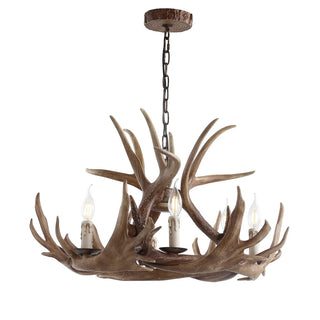 Rudolph Adjustable Resin Antler LED Chandelier - JONATHAN Y
