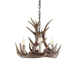 Rudolph Adjustable Resin Antler LED Chandelier - JONATHAN Y