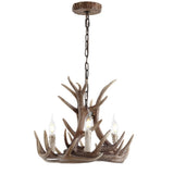 Rudolph Adjustable Resin Antler LED Chandelier - JONATHAN Y