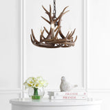 Rudolph Adjustable Resin Antler LED Chandelier - JONATHAN Y