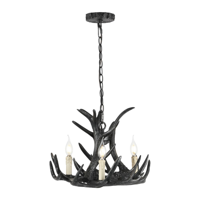 Rudolph Adjustable Resin Antler LED Chandelier
