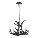Rudolph Adjustable Resin Antler LED Chandelier