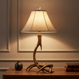 Antler 27.5" Rustic Resin LED Table Lamp Brown – AI-ON