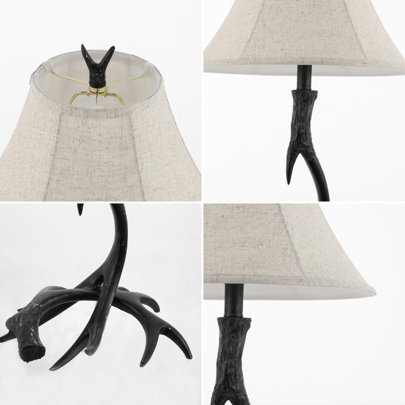 Antler 27.5" Rustic Resin LED Table Lamp - JONATHAN Y