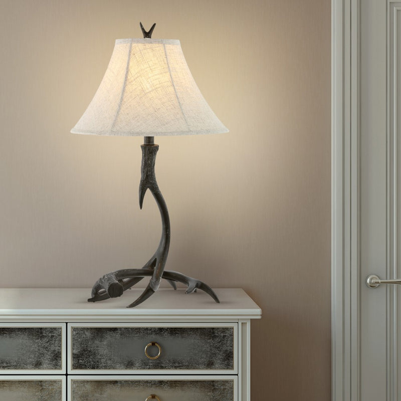 Antler 27.5" Rustic Resin LED Table Lamp - JONATHAN Y