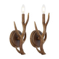 Brown Wood Finish (Set of 2)