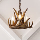 Rudolph Adjustable Resin Antler LED Chandelier