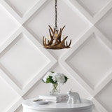 Rudolph Adjustable Resin Antler LED Chandelier