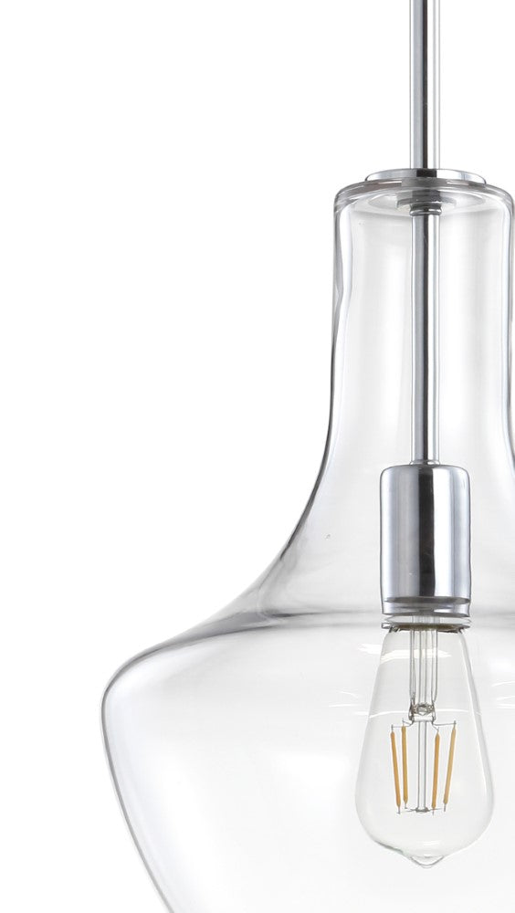 Watts Glass/Metal LED Pendant - JONATHAN Y