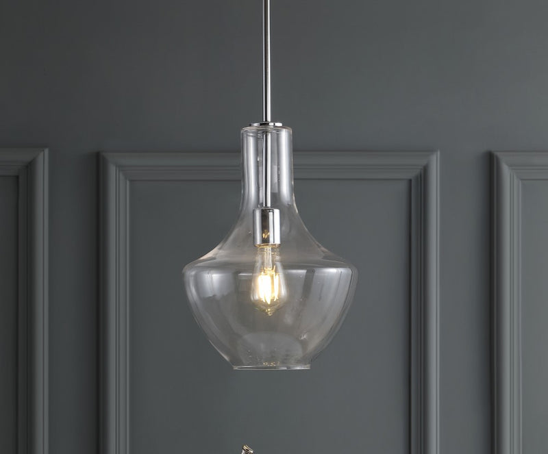 Watts Glass/Metal LED Pendant - JONATHAN Y