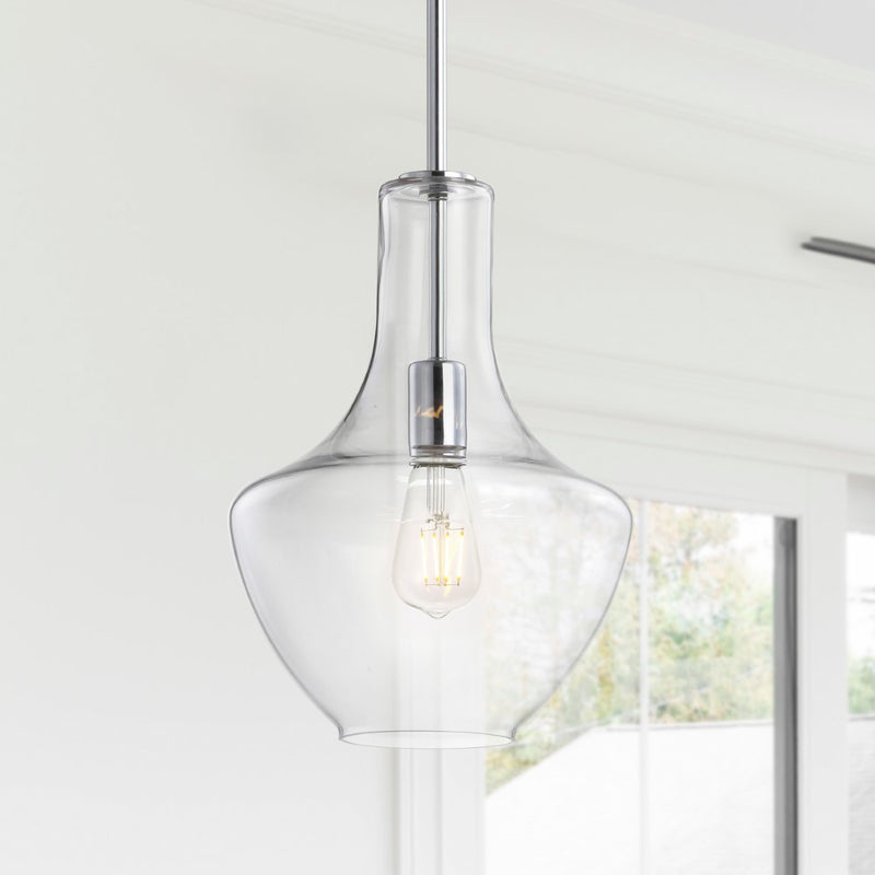 Watts Glass/Metal LED Pendant - JONATHAN Y