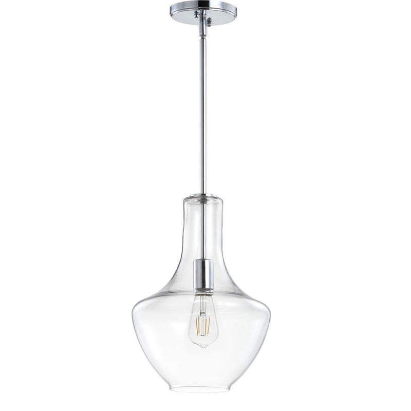 Watts Glass/Metal LED Pendant - JONATHAN Y