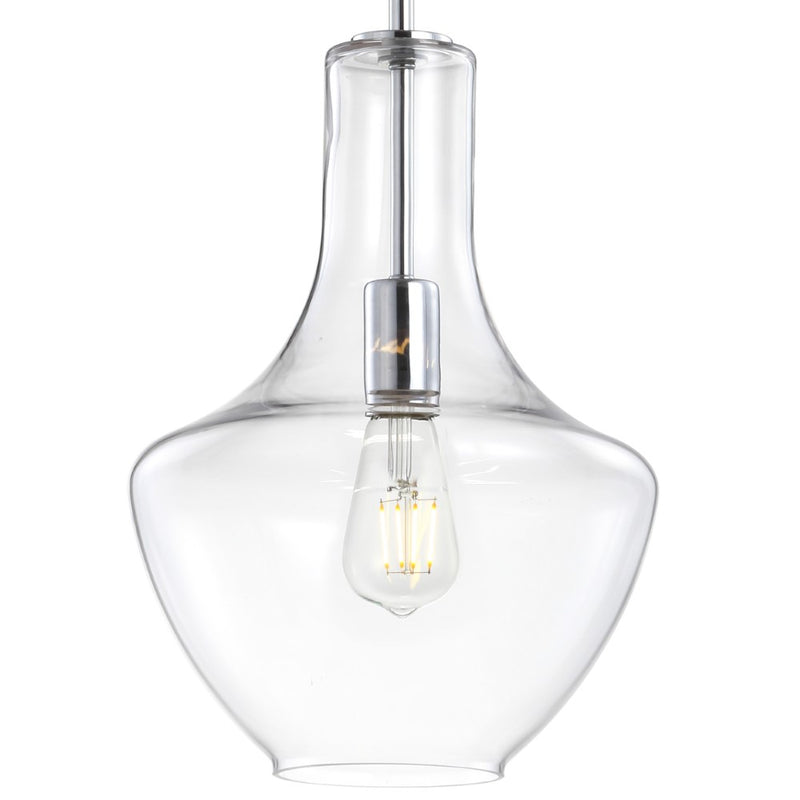 Watts Glass/Metal LED Pendant - JONATHAN Y