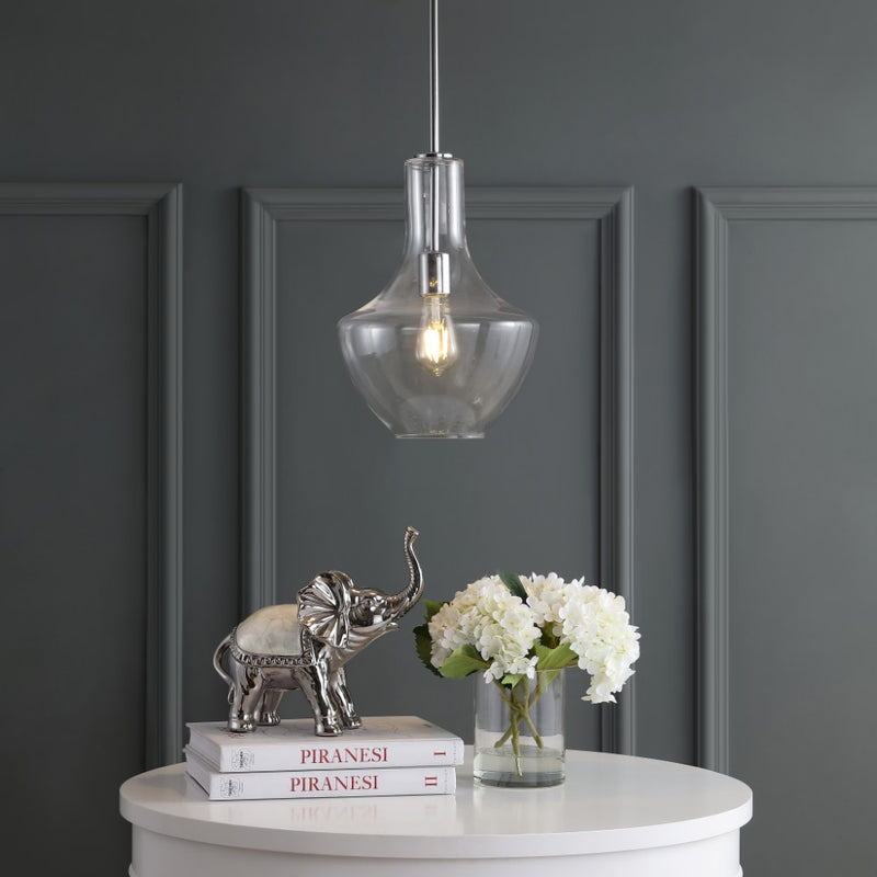 Watts Glass/Metal LED Pendant - JONATHAN Y