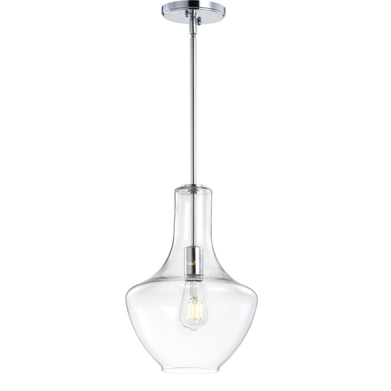 Watts Glass/Metal LED Pendant - JONATHAN Y