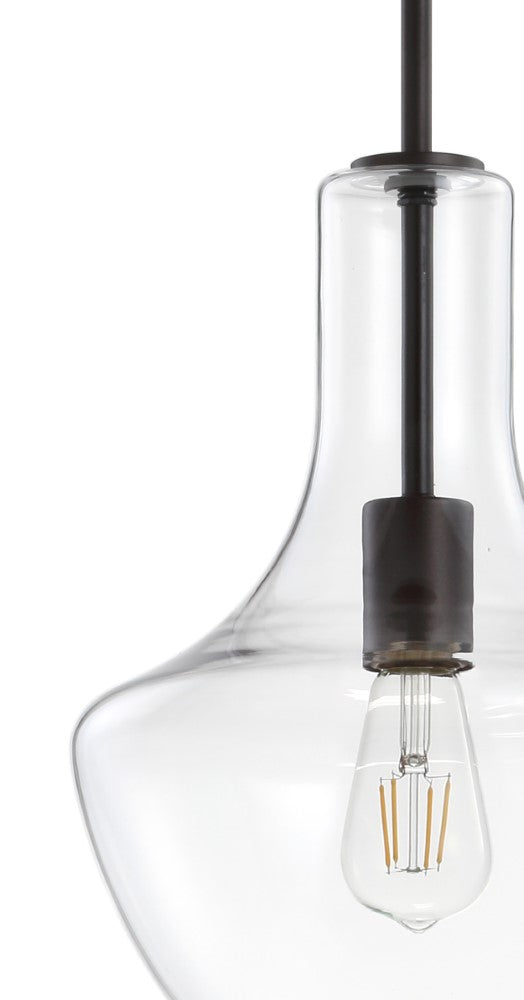 Watts Glass/Metal LED Pendant - JONATHAN Y