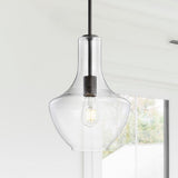 Watts Glass/Metal LED Pendant - JONATHAN Y