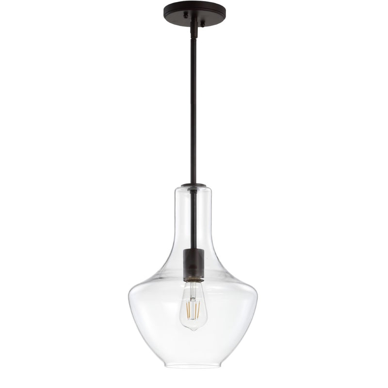 Watts Glass/Metal LED Pendant - JONATHAN Y