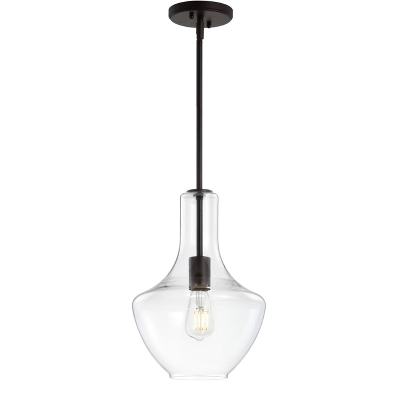Watts Glass/Metal LED Pendant - JONATHAN Y