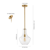 Watts Glass/Metal LED Pendant