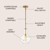 Watts Glass/Metal LED Pendant