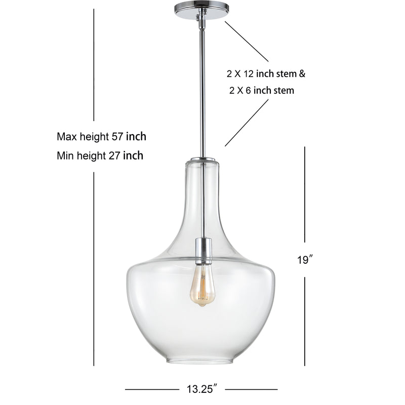 Watts Glass/Metal LED Pendant